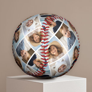 Pelota De Béisbol Crea un collage de fotos personalizado con 4 fotos