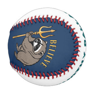 Pelota De Béisbol Cree Rmapache Jimothy Sosteniendo Tridente Arte Po
