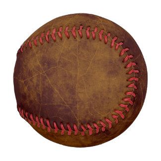 Pelota De Béisbol Cuero de cuero rústico de edad pleather brown