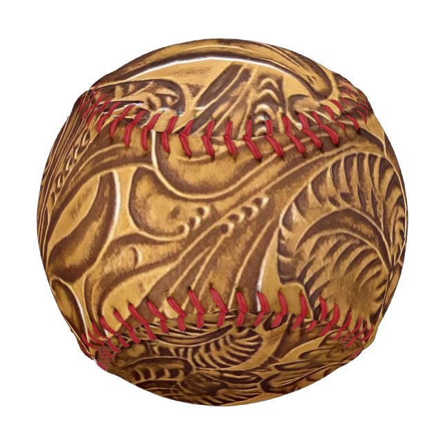 Pelota De Béisbol Cuero de imitación con herramientas marrón (Reverso)