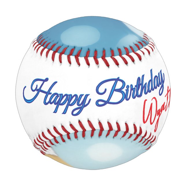 Pelota De Béisbol Cumpleaños de béisbol  (Anverso)
