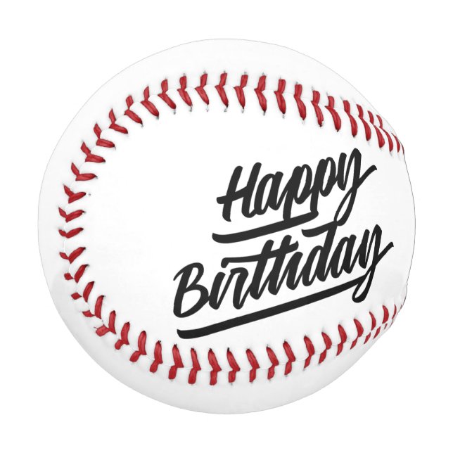 Pelota De Béisbol Cumpleaños feliz con tostado de champán (Anverso izquierdo)