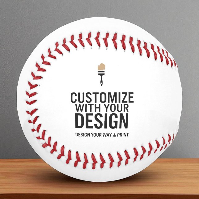 Pelota De Béisbol Custom Minimalist Personalized Company Branded  (Subido por el creador)