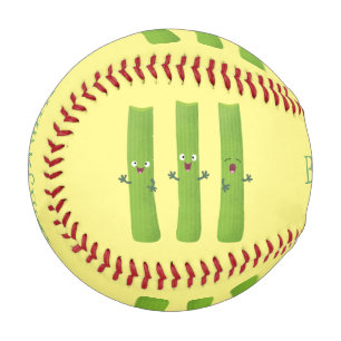 Pelota De Béisbol Cute apio palitos trio verduras personalizados