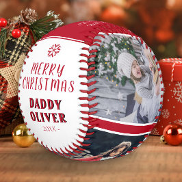 Pelota De Béisbol Cute Feliz Navidad Papi 3 Collage de fotos