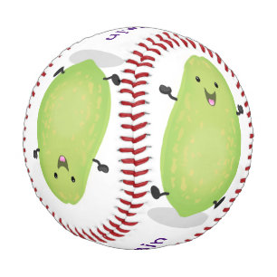 Pelota De Béisbol Cute kawaii papaya paw personalizado ilustracion