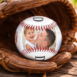 Pelota De Béisbol Dad Established 3 Photo Fathers Day