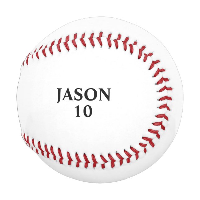 Pelota De Béisbol Delante/Atrás - Jugador y equipo (Anverso derecho)