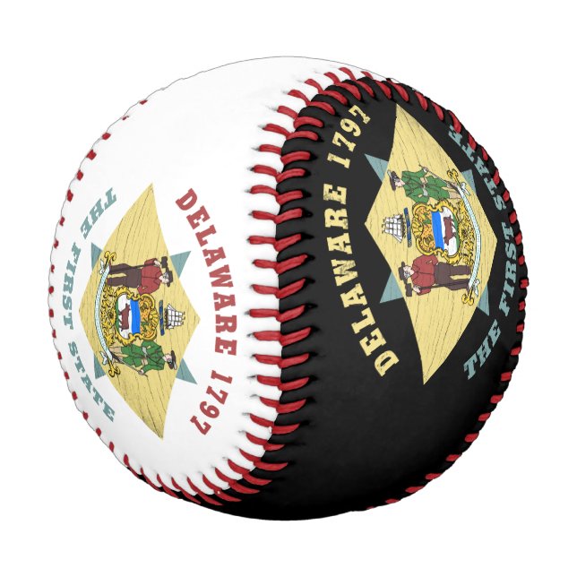 PELOTA DE BÉISBOL DELAWARE 1797 LA PRIMERA BANDERA ESTATAL (Angular)
