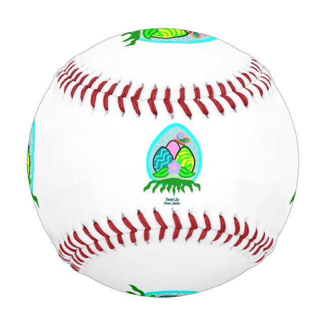 Pelota De Béisbol Delightning Easter Eggs Baseball (Anverso)