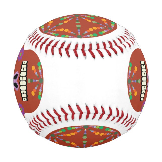 Pelota De Béisbol Día de la muerte Emar Design (Anverso)