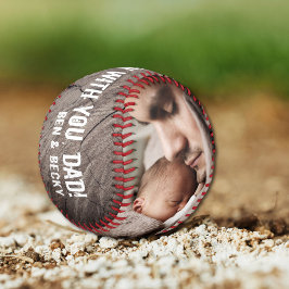 Pelota De Béisbol Día de los Padres de Papás en casa multifotografía