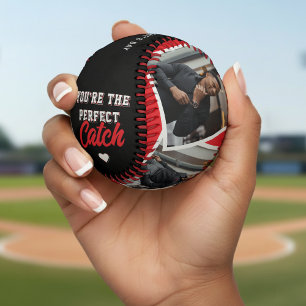 Pelota De Béisbol Día de San Valentín Foto de captura perfecta Rojo 