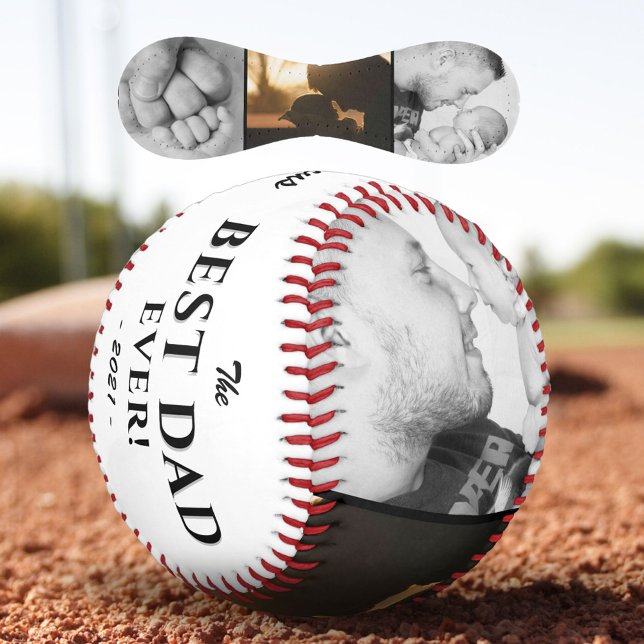 Pelota De Béisbol Día del mejor padre moderno Keepsake 3 foto (Subido por el creador)