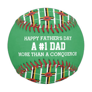 Pelota De Béisbol Día del Padre #1 NÚMERO 1 BANDERA DAD Dominica