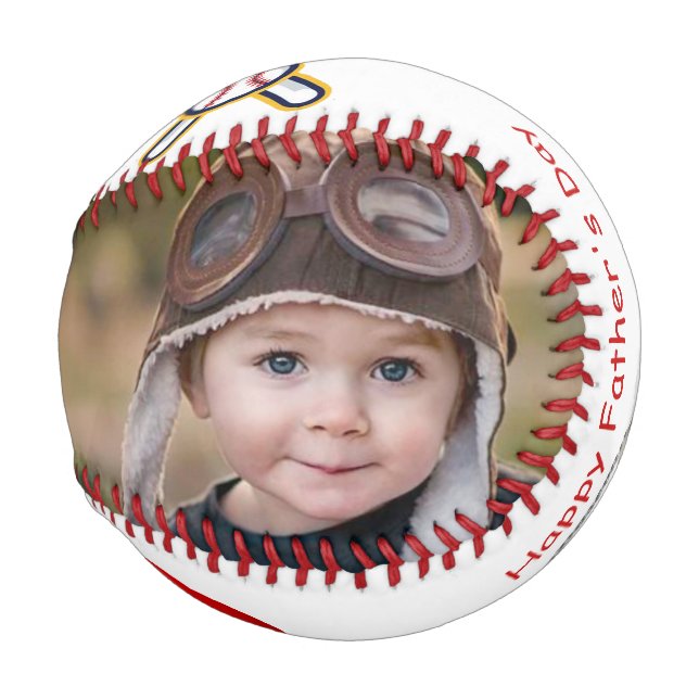 Pelota De Béisbol Día del Padre, béisbol personalizado (Anverso derecho)