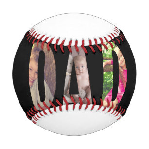 Pelota De Béisbol Día del Padre del Collage de fotos de Papá