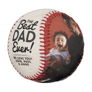 Pelota De Béisbol Día del Padre del mejor Collage de fotos de moda