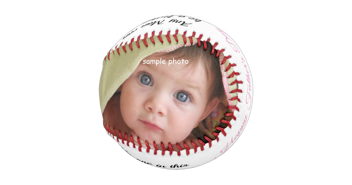 Pelota De Béisbol Día del Padre, hija, beisbol Personalizado | Zazzle.es