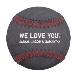 Pelota De Béisbol Día del padre Papi te amamos Etch on Chalkboard