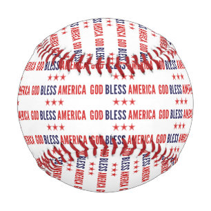 Pelota De Béisbol Dios bendiga al béisbol estadounidense