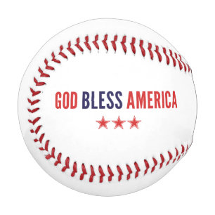 Pelota De Béisbol Dios bendiga al béisbol estadounidense