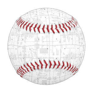 Pelota De Béisbol Diseño de idioma Treinta y Cuatro