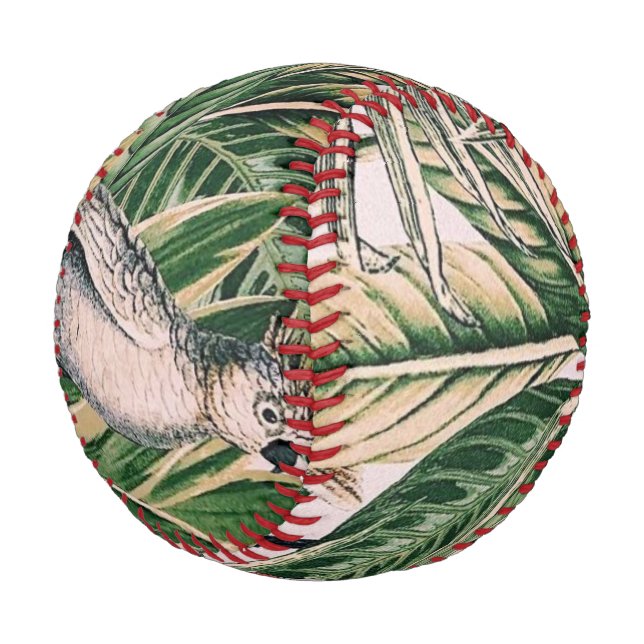 Pelota De Béisbol Diseño de Isla Tropical (Angular)