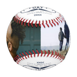 Pelota De Béisbol Diseño de tributo al bigote del Día del Padre Feli