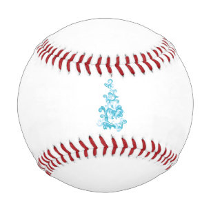 Pelota De Béisbol Diseño decorativo azul bola, turquesa medio