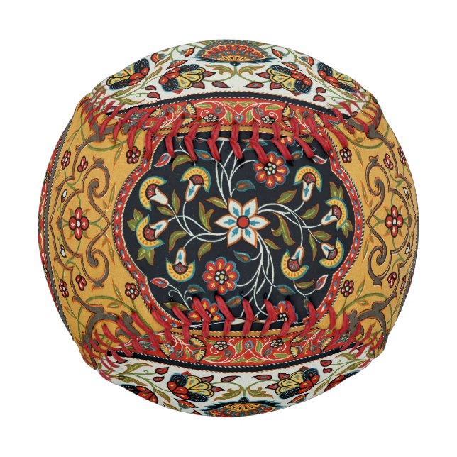 Pelota De Béisbol Diseño elegante de alfombra persa antigua (Anverso)