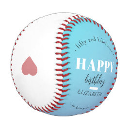 Pelota De Béisbol Diseño Minimalista de cumpleaños en colores pastel
