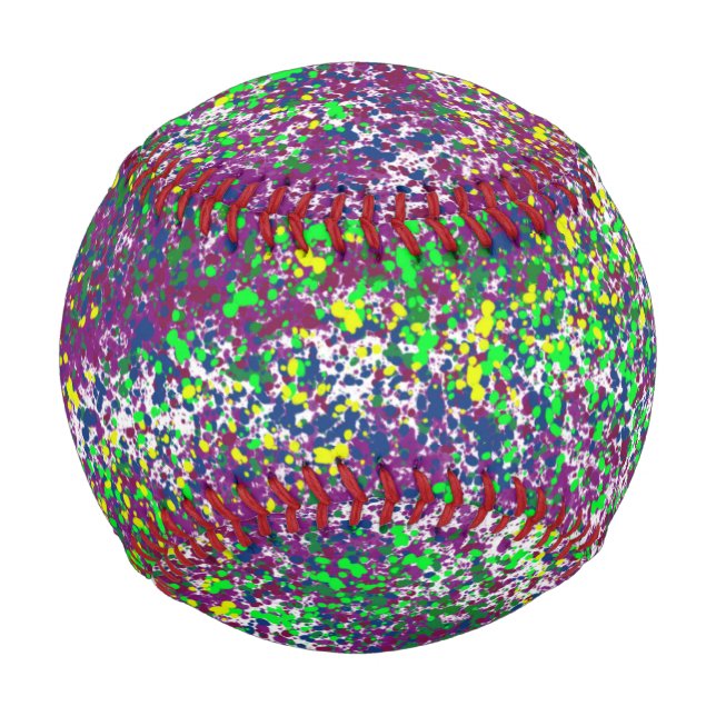 Pelota De Béisbol Dizzy Splatter (Anverso)