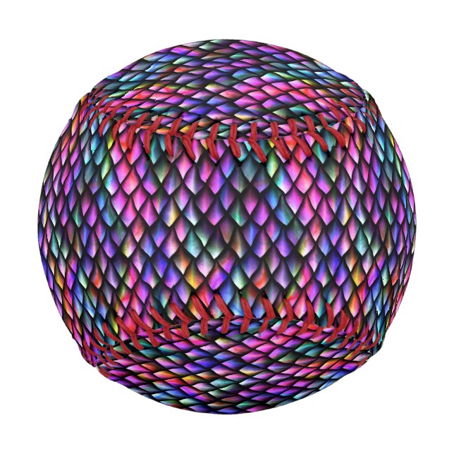 Pelota De Béisbol Dragón arco iris escala el béisbol (Anverso)