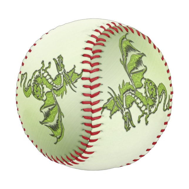 Pelota De Béisbol Dragón de la lucha verde (Angular)