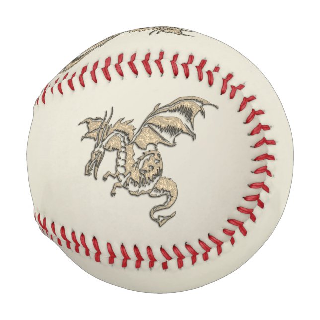 Pelota De Béisbol Dragón dorado (Anverso derecho)