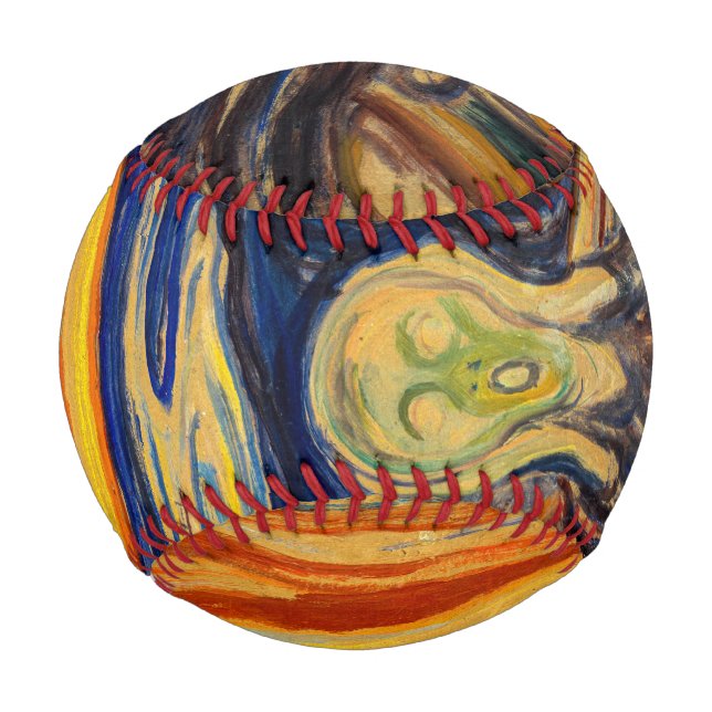 Pelota De Béisbol Edvard Munch - El Grito 1910 (Anverso)
