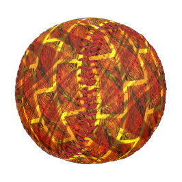 Pelota De Béisbol Efecto de manchas rojas, pasto, rebanado dorado o 