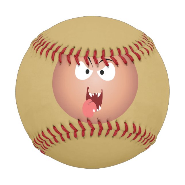 Pelota De Béisbol El béisbol de la cara loca (Reverso)