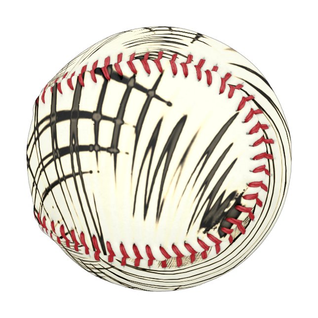 Pelota De Béisbol El castaño cruzado o el caqui curvado traza el bei (Anverso derecho)