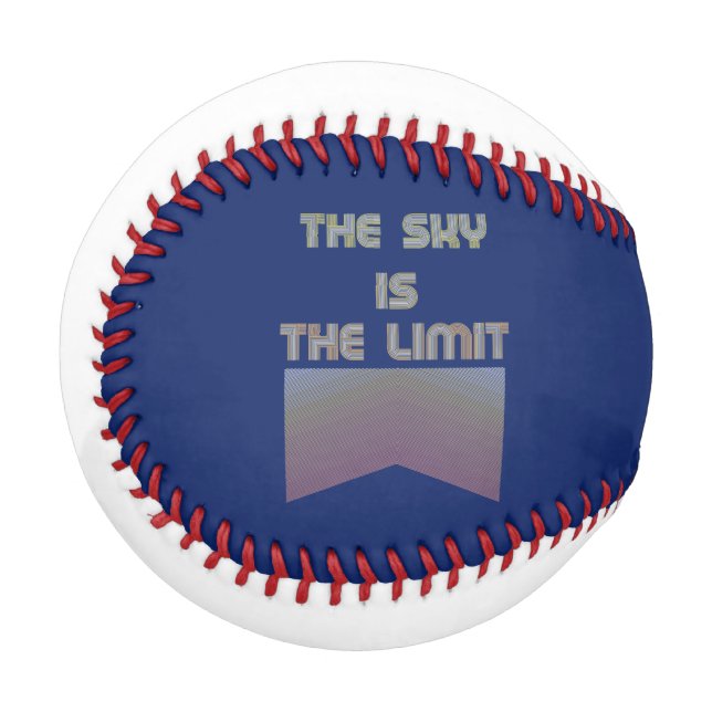 Pelota De Béisbol El cielo es el límite (Anverso izquierdo)