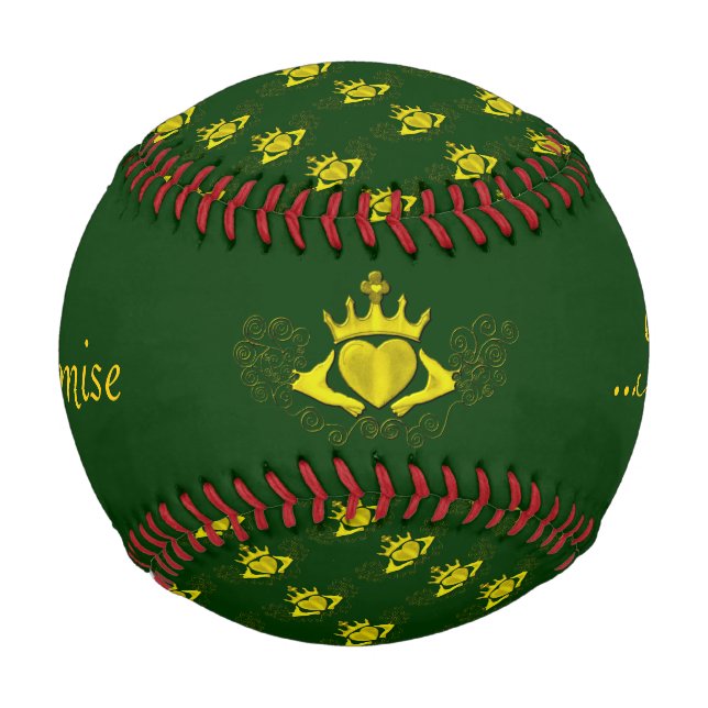 Pelota De Béisbol El Claddagh (Oro) (Anverso)