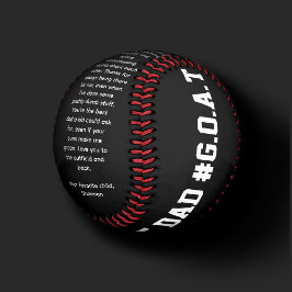 PELOTA DE BÉISBOL EL DÍA DEL PADRE DE FUNNY MODERNO BÉISBOL DE CABRA