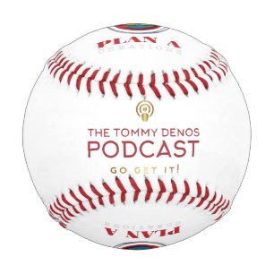 Pelota De Béisbol El logotipo del podcast Tommy Denos