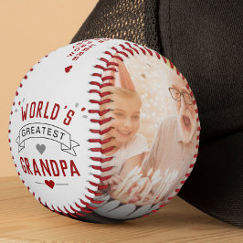 Pelota De Béisbol El mejor abuelo del mundo moderno 2-Foto