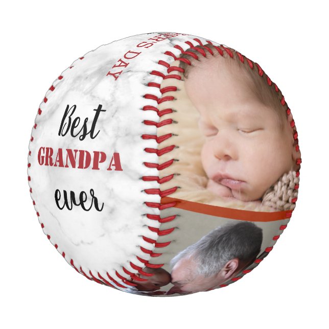 Pelota De Béisbol El mejor Collage de fotos del Día 3 del Abuelo (Angular)