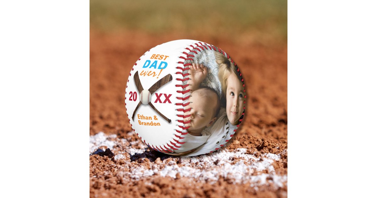 Pelota De Béisbol El mejor día del padre para el mejor Personalizado ...