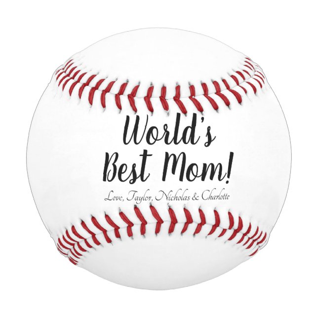 Pelota De Béisbol El mejor guión personalizado personalizado de la m (Anverso)