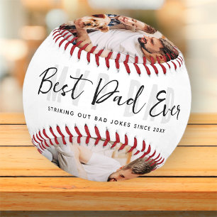 Pelota De Béisbol El mejor padre divertido de la historia 3 fotos de