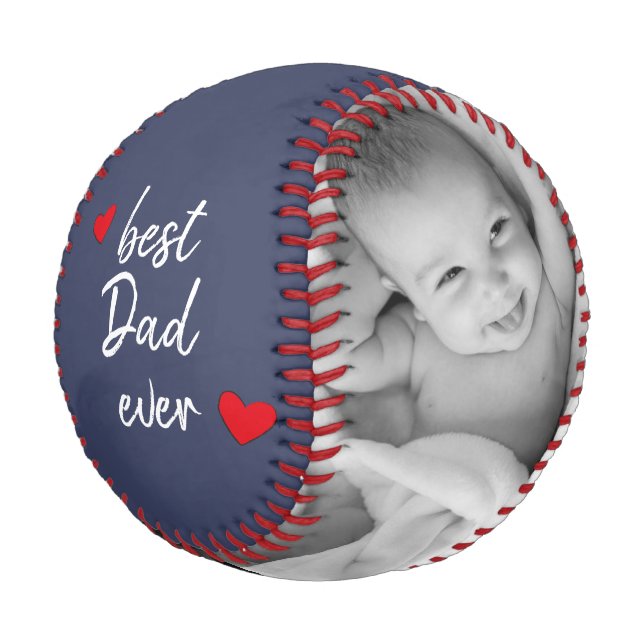 Pelota De Béisbol El mejor papá azul de la historia 2 Personalizado  (Angular)